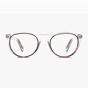Warby Parker Haskell Eyeglasses in Crystal with Maple